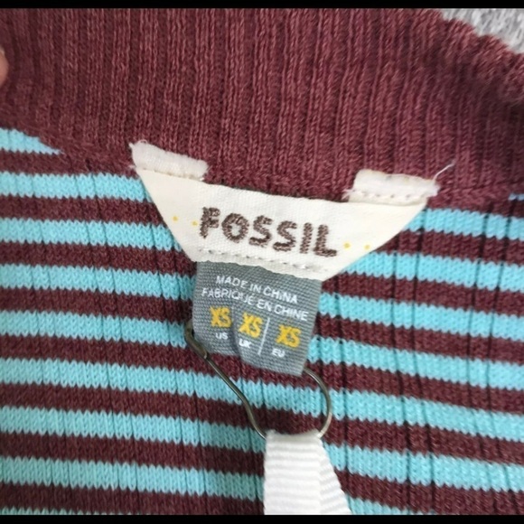🆕 Fossil Jasmine Dress Aqua Women’s Size Xs - Picture 4 of 5